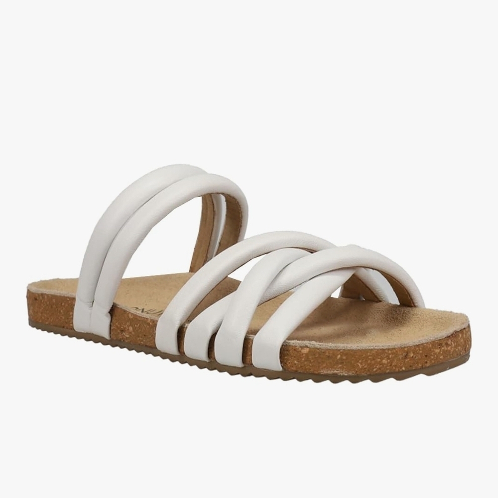 Coconuts by Matisse White Strappy Slide Sandals